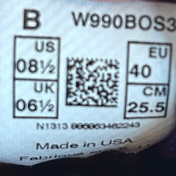 New Balance-990 Boston Marathon Made In USA-Running-Purple-Women's-8.5B-W990BOS3 - Picture 9 of 9